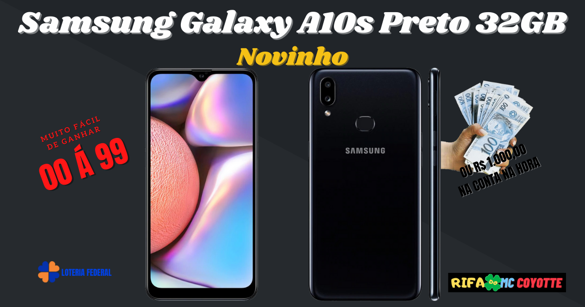 Samsung Galaxy A10s Preto 32GB